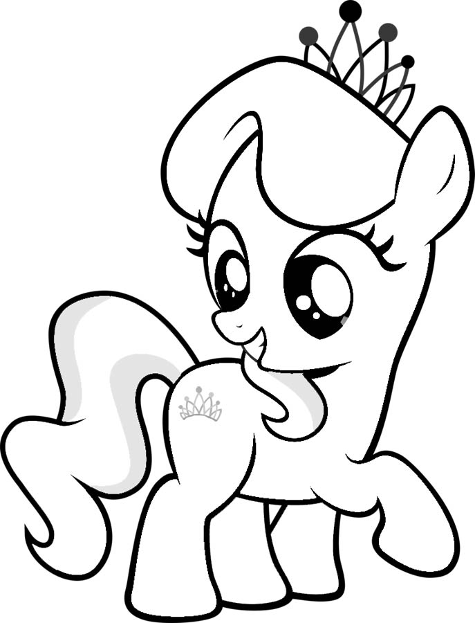 Kolorowanka Diamond Tiara ogląda swój znaczek